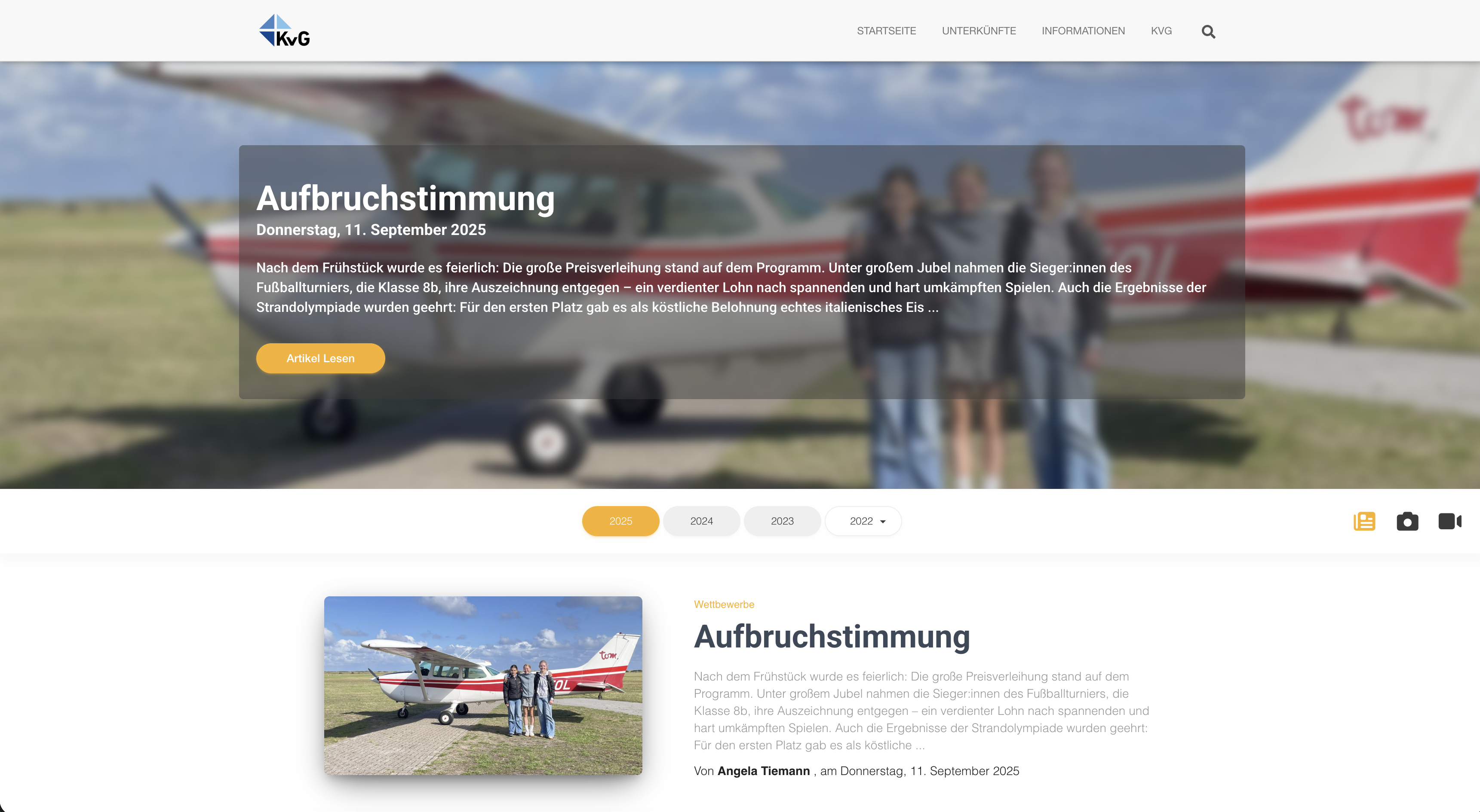 School Travel Blog with trip articles, photos, and videos